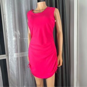 Amanda Uprichard hot pink sleeveless dress size S